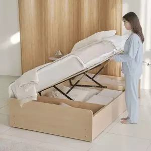 [포스트모던] 빅셈 평상형 리프트업 수납 침대 SS