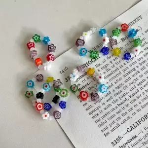 자체제작 자개 베네치아 글라스 유리 비즈 반지 링 우정 커플 고급