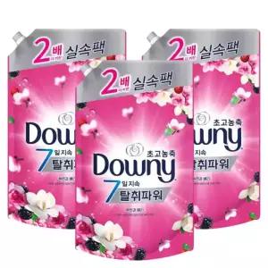 다우니 초고농축 섬유유연제 목련과 베리 리필 1.6L 3개