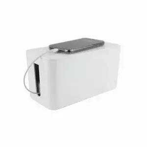 ( )멀티탭 다용도 전선정리함 화이트 소형