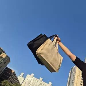 [라일리] Rly 황마 스퀘어 토트백 테블릿 시원한 노트북 선물