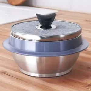 키친아트 돌솥 냄비 가마솥 냄비 곱돌솥 뚝배기 6인용 계란찜뚝배기