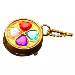 회전식 회중 시계 행운의 팬던트 액세서리 빈티지 선물 네잎클로버 포켓 학생 태엽 복고