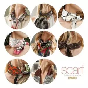 손수건마니아 쁘띠 간절기 반다나 겨울 숏 가을 머플러 사각
