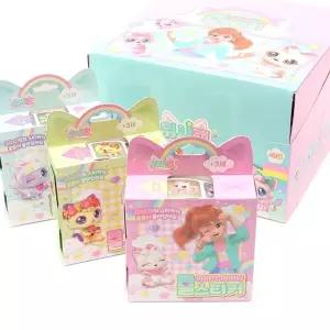 위시캣 샤이닝 롤스티커 1타 12개입 캐릭터 데코 꾸미기 다이어리꾸미기