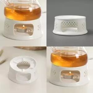 도자기 티 워머 S4 화이트 보온 카페용품