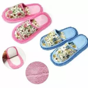 극세사 PFF191X4 청소 실내화 청소패드 분리가능 슬리퍼