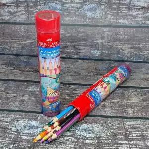 파버카스텔 OT15GP90 수채색연필 12색+붓 라운드(철제)