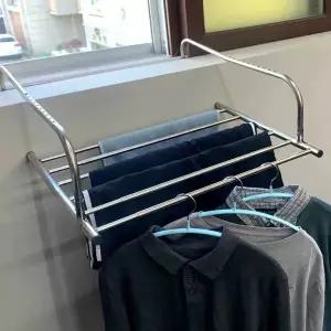 길이조절 JOZ135M3 스텐 창틀걸이 빨래 건조대 빨랫대 창문