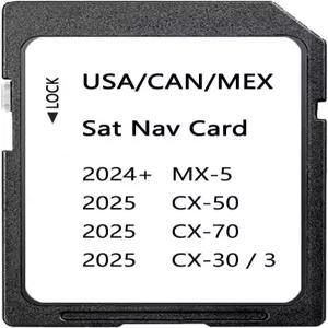 최신 지도 버전으로 업데이트된 내비게이션 SD 카드 CX-30 CX-50 CX-70 MX-5 2024 (미국/캐나다/멕시코)