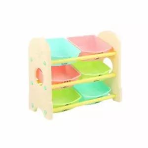 장난감정리대 AEC459C6 h30 베이지 쿠쿠토이즈 펀3단정리함 장