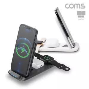 나비 올인원 무선 충전기 블랙 갤럭시워치 전산용품