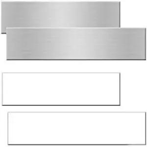 냅 태그 알루미늄 사무실 명판 ？ 빈 승화판 8인치 x 2인치 10팩 전문 라벨링 정리 및 맞춤 각인에