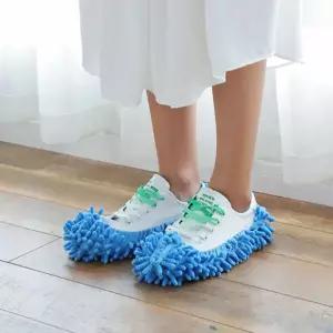 바닥 IUW808D8 걸레 신발 패드 극세사 청소 슬리퍼 덧신 2P