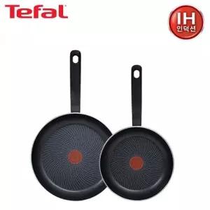 테팔 퍼펙트 쿠킹 다크 인덕션 프라이팬 24cm+28cm TFC-PC48