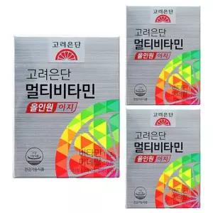 고려은단 멀티비타민 올인원 이지 780mg x 90캡슐 3개