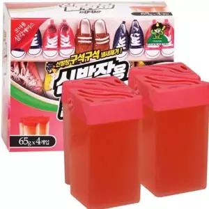 피치향 신발장용 탈취제 65g 4개 신발 냄새제거제