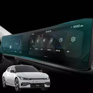 EV6 보호필름 내비게이션 파노라마 풀커버자동차네비 게이션 지문오염방지 긁힘 기스