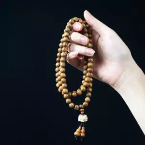 108배염주선물 부처님오신날 불교단체주문 수능기원 소원성취 종교용품 신자 악세사리 목걸이 합장주 스님