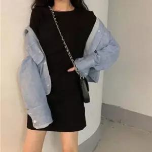 [의류] 원피스 프릴원피스 반팔 A라인원피스 베이직 파시텔 4