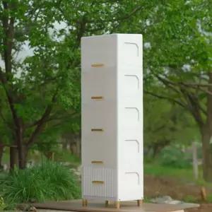 미란다 슬라이딩 서랍 장식장 폭40cm 5단 co-00879 (2나41)5수납장 5장 인테리어장 소품정리 서랍장