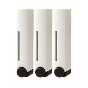 [반려] 샴푸 벽걸이 디스펜서 3p 350ml 화이트