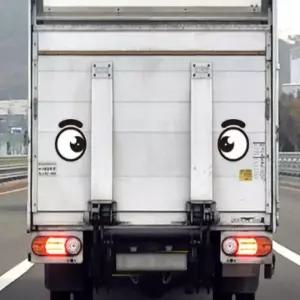 자동차 스티커 버스눈 안전화물차왕이 졸음방지 잠깨우는왕이 모양 트럭 버스 후부반사판 차량 왕이