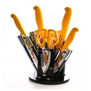 명장의칼 칼스토리 7종세트 중식칼 쉐프식도 빵칼 유럽 수출형 맞춤형 아크릴 칼블럭