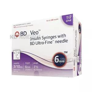 BD 인슐린 주사기 0.3cc 31G 6mm Half (324910)