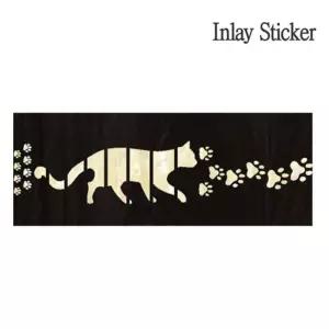 FOOT PRINT-WS Bass CATS 악기스티커 소품 잼샵데코 기타 장식 꾸밈