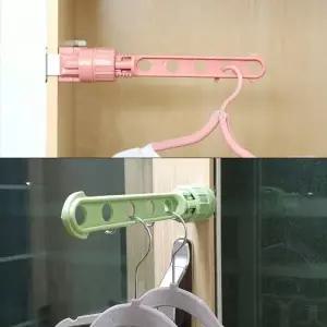 자취방 AGD187V3 공간 활용 간이 창문틀 옷걸이 행거 색상임의상품