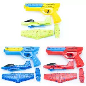 에어 슈팅건 권총비행기 색상랜덤LED글라이더 불빛 런쳐 단체선물 판촉물 장난감 남아 야외 폼글라이더