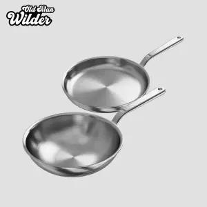 [엠엔]OMW 통5중 316 스테인레스 후라이팬 2종 (28cm + 궁중팬 26cm) 올드맨와일더