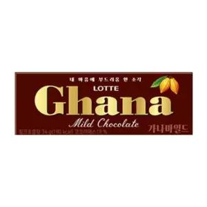 가나 마일드(34gx30개) 탕비실 간식 롯데 당충전 유치원 초등학생 사무실 주전부리