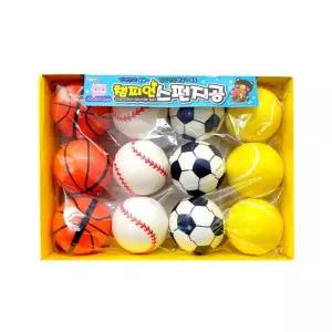 챔피언 스펀지공 12개스폰지 미니볼 스폰지볼 장난감 통통튀는소지 소프트 스지 감볼