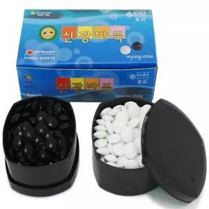 신광 명석 바둑알교육 가정용판 용품 바둑판 게임 바둑돌 세트 돌세트