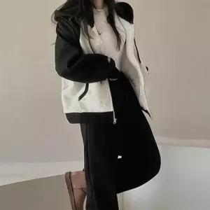 [신상오픈런]상하의 배색 여성점퍼 밴딩 일자바지 후드집업 트랙수트 (29196811)