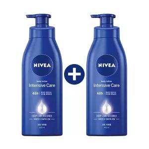 니베아 바디로션 인텐시브 400ml 2개 48시간 지속 비타민E 아보카도 성분 포도씨오일 바디보습 딥케어 크림
