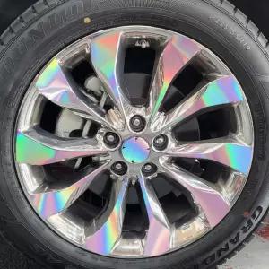기아 자동차 더뉴쏘렌토-19인치 홀로그램 휠 튜닝 마스크 스티커 휠5대분휠 휠스티커 휠마스크 휠튜닝