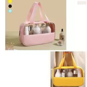 중형 투명 주머니 파우치 생활 방수 운동 목욕 가방 쎄면백 워시백 손가방