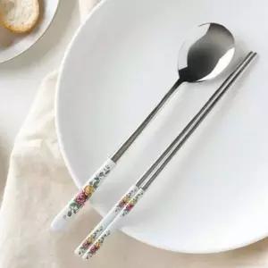 스텐 숟가락 젓가락 1인 한식숟가락 업소용수저세트