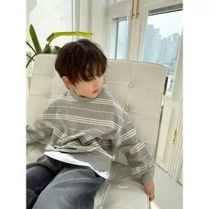 [연투] 디세인트 26봄 더심플단가라맨투맨 24개월 아기 유아 키즈 여아 남아 맨투맨