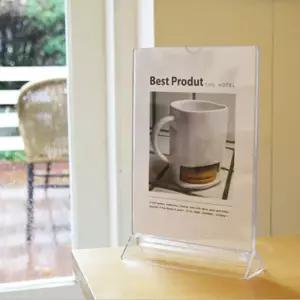 Y자형꽂이 A4 (세로) 210x297mm 상품 홍보물 안내표시전시회 안내문 가격판 문스탠드 게시물 메뉴판 디피용