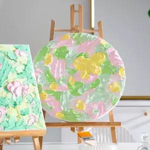 백드롭 페인팅 DIY 원형백 캔버스 미술용 물감 백캔버스 놀이