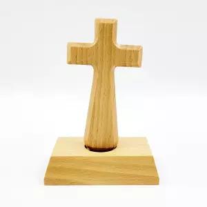 자석 스탠드형 원목 십자가(고딕형)기도 종교용품 미니 납골당 장식 꾸미기 악세사리 기독교선물 천주교 성