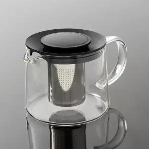 뚜껑잠금 내열유리 티포트 600ml 차포트 거름망 주전자잠금 주방용품 포트 600ML 포함