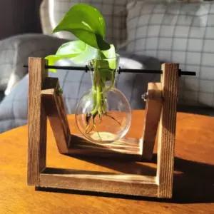 수경 재배 유리병 1구 오브제꽃병 화분인테리어화병 디자인 특이한 조화