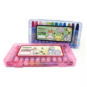 포켓몬 12색 크레파스 랜덤발송학생 컴팩트 저학년 12크레용 어린이 고급 선물용 준비물 키즈 캐릭터