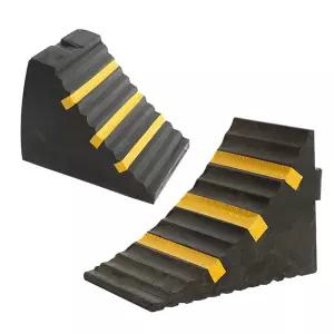 대형 화물차 버스 트럭용 반사띠 고임목 버팀목 비탈 경사로 반사 로밀림 로밀림방지 자동차 트레일러