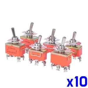 볼트식단자 토글스위치 3핀 4핀 6핀 x10개전원버튼 온오프 세트 전기작업 전선